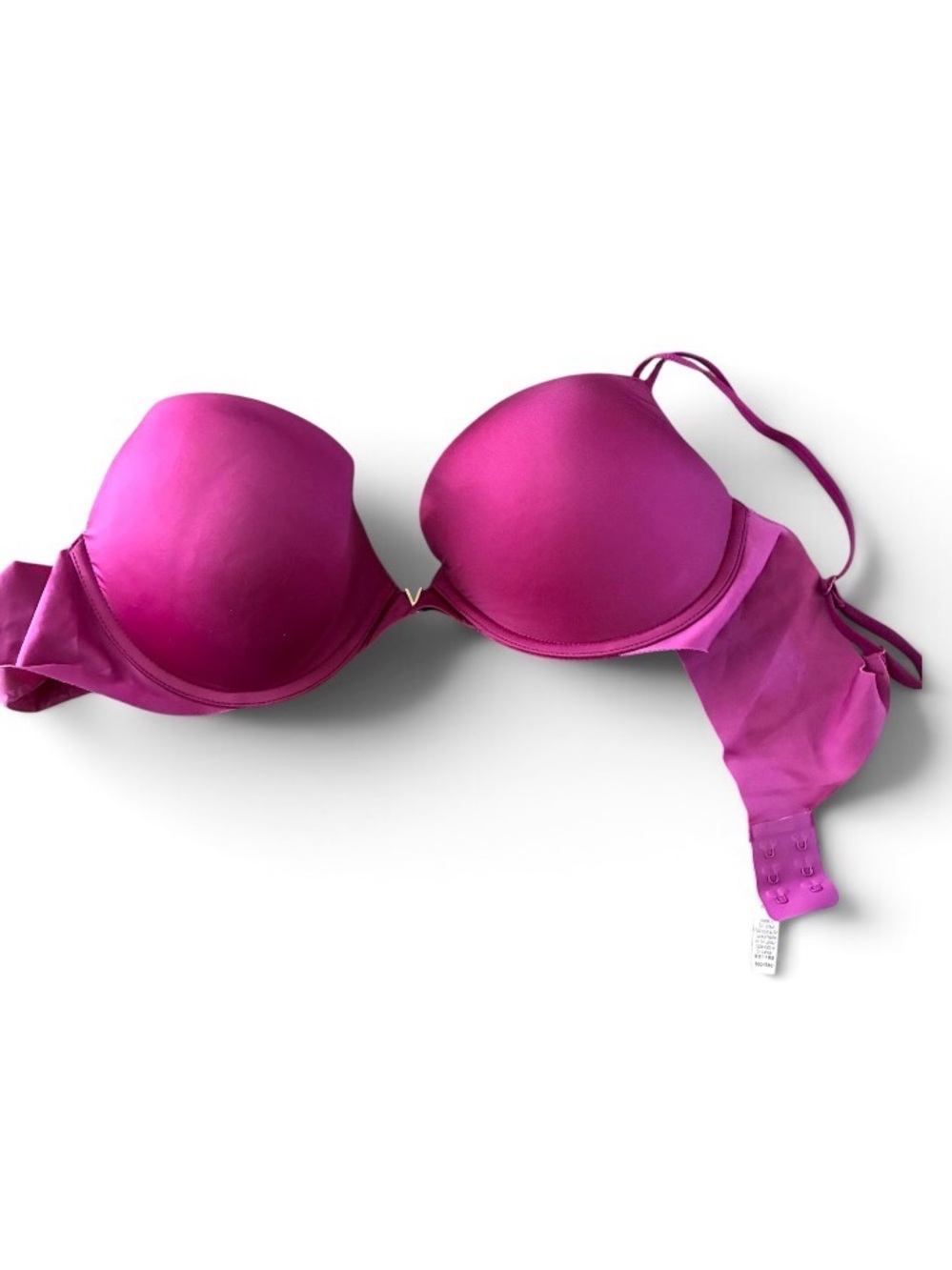 Victorias Secret Strapless Push-Up Bra in Magenta 36D